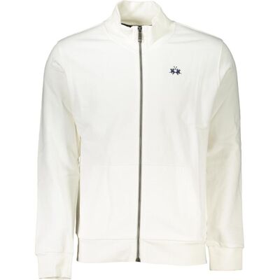 La Martina, Herren, Pullover, Weisser Baumwollpullover für Männer, Weiss, (M) La Martina, Herren, Pullover, Weisser Baumwollpullover für Männer, Weiss, (M)