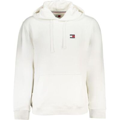 Tommy Hilfiger Herren, Pullover, White Cotton Men's Sweatshirt Hoodie, Weiss, (XXL) Tommy Hilfiger Herren, Pullover, White Cotton Men's Sweatshirt Hoodie, Weiss, (XXL)