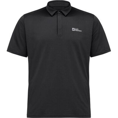 Jack Wolfskin, Herren, Shirts, Delgami Polo M, Schwarz, (S) Jack Wolfskin, Herren, Shirts, Delgami Polo M, Schwarz, (S)