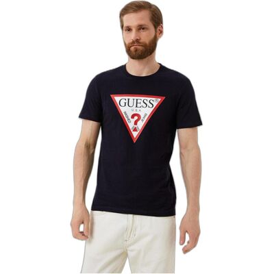 Guess Herren, Shirts, t-hirt gue, Schwarz, (S) Guess Herren, Shirts, t-hirt gue, Schwarz, (S)