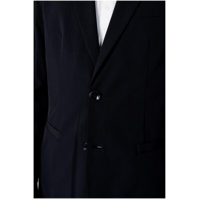 Giorgio Armani Exchange, Herren, Anzüge, Blauer Baumwollblazer, Blau, (L) Giorgio Armani Exchange, Herren, Anzüge, Blauer Baumwollblazer, Blau, (L)