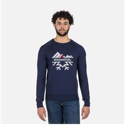 Rossignol, Pullover, Alpiner Pullover mit halbem Reissverschluss, Blau, (L) Rossignol, Pullover, Alpiner Pullover mit halbem Reissverschluss, Blau, (L)