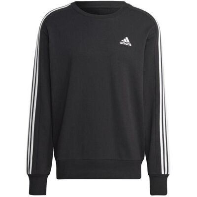 Adidas Herren, Pullover, Essentials French Terry 3-Streifen-Sweatshirt, Schwarz, (XXL) Adidas Herren, Pullover, Essentials French Terry 3-Streifen-Sweatshirt, Schwarz, (XXL)