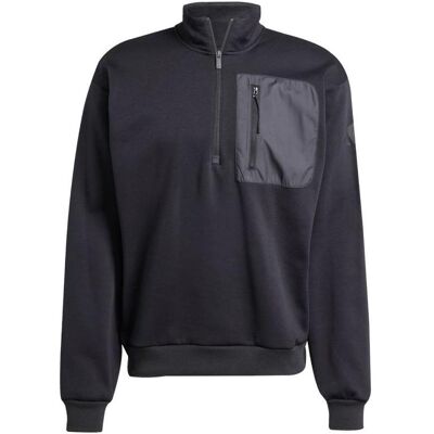 Adidas Herren, Pullover, Men's City Escape Fleece Half-Zip GD Sweatshirt Black JF3290, Schwarz, (S) Adidas Herren, Pullover, Men's City Escape Fleece Half-Zip GD Sweatshirt Black JF3290, Schwarz, (S)