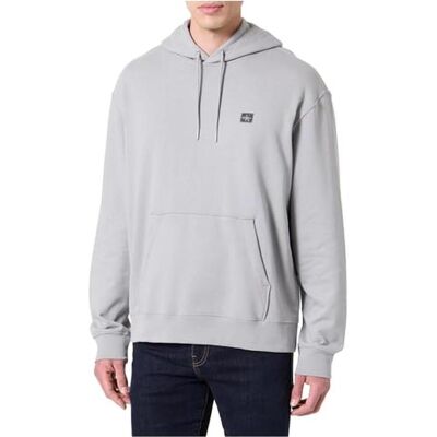 Calvin Klein Jeans, Herren, Pullover, Ls Eu Badge 350terry Hoodie, Grau, (S) Calvin Klein Jeans, Herren, Pullover, Ls Eu Badge 350terry Hoodie, Grau, (S)