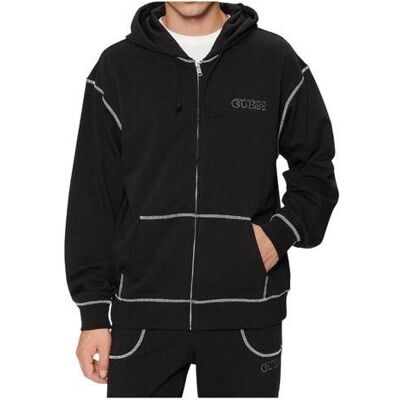 Guess Herren, Pullover, Herren F-Zip Hoodie Sweatshirt Schwarz, Schwarz, (L) Guess Herren, Pullover, Herren F-Zip Hoodie Sweatshirt Schwarz, Schwarz, (L)