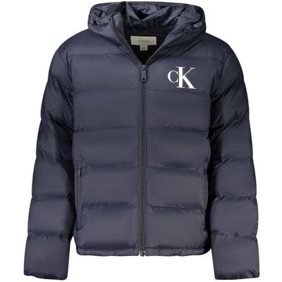 Calvin Klein Jeans, Herren, Winterjacken, Ls Nylon Monogram Puffer Jkt, Blau, (XXL) Calvin Klein Jeans, Herren, Winterjacken, Ls Nylon Monogram Puffer Jkt, Blau, (XXL)