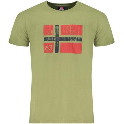 Norway 1963, Herren, Shirts, Verde Cotton Men T-Shirt, Grün, (XXL) Norway 1963, Herren, Shirts, Verde Cotton Men T-Shirt, Grün, (XXL)