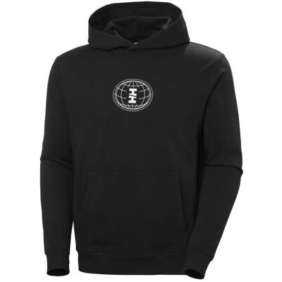 Helly Hansen, Herren, Pullover, Core Graphic Sweat Hoodie, Schwarz, (XL) Helly Hansen, Herren, Pullover, Core Graphic Sweat Hoodie, Schwarz, (XL)