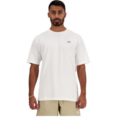 New Balance, Herren, Shirts, Small Logo T-Shirt, Weiss, (L) New Balance, Herren, Shirts, Small Logo T-Shirt, Weiss, (L)