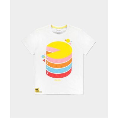 Pacman, Herren, Shirts, 3D Men's Tshirt, Weiss, (XL) Pacman, Herren, Shirts, 3D Men's Tshirt, Weiss, (XL)