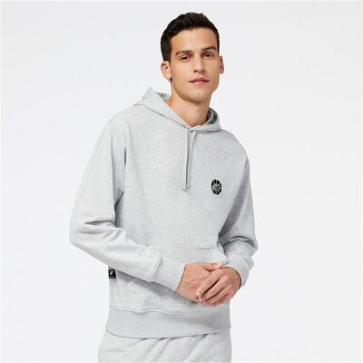 New Balance, Herren, Pullover, NB Hoops Essentials Fundamental Hoodie, Grau, (L) New Balance, Herren, Pullover, NB Hoops Essentials Fundamental Hoodie, Grau, (L)