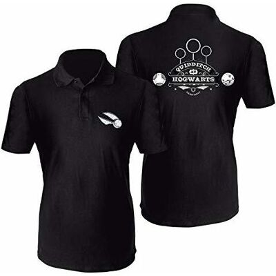 ABYstyle, Herren, Shirts, Polo T-Shirt - Harry Potter : Quidditch Man Black (L), Schwarz, (L) ABYstyle, Herren, Shirts, Polo T-Shirt - Harry Potter : Quidditch Man Black (L), Schwarz, (L)