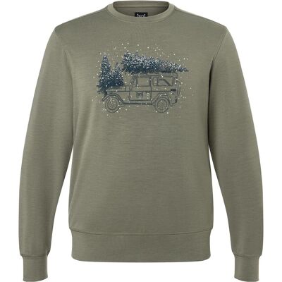 Super Natural, Herren, Pullover, Lantree Crew, Grün, Mehrfarbig, (XXL) Super Natural, Herren, Pullover, Lantree Crew, Grün, Mehrfarbig, (XXL)