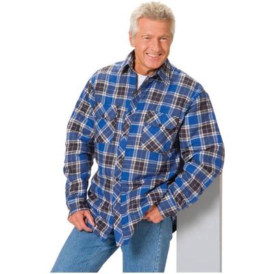 Craftland, Herren, Hemden, Holzfällerhemd, blau kariert, Gr. M, Blau, (M) Craftland, Herren, Hemden, Holzfällerhemd, blau kariert, Gr. M, Blau, (M)
