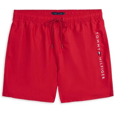 Tommy Hilfiger Herren, Badehosen, Medium Drawstring, Rot, (S) Tommy Hilfiger Herren, Badehosen, Medium Drawstring, Rot, (S)