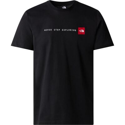 North Face, Herren, Shirts, S/S Never Stop Exploring Tee, Schwarz, (L) North Face, Herren, Shirts, S/S Never Stop Exploring Tee, Schwarz, (L)
