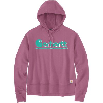 Carhartt, Unisex, Pullover, Sweatshirt mit Herbst-Grafik aus Tencel-Faser „WoodRose“, Pink, Türkis, (XL) Carhartt, Unisex, Pullover, Sweatshirt mit Herbst-Grafik aus Tencel-Faser „WoodRose“, Pink, Türkis, (XL)