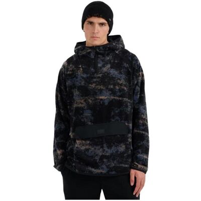 4F, Herren, Pullover, Herren-Fleece-Sweatshirt, mehrfarbig, mit Allover-Print, Mehrfarbig, (M) 4F, Herren, Pullover, Herren-Fleece-Sweatshirt, mehrfarbig, mit Allover-Print, Mehrfarbig, (M)