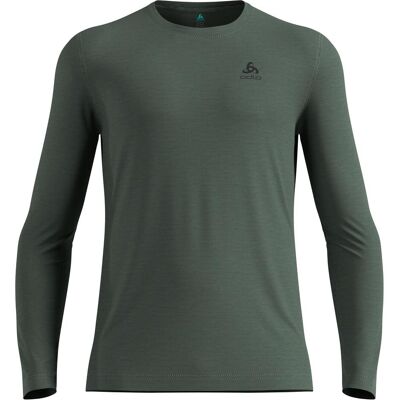 Odlo, Herren, Funktionsshirt, Merino 160 Crew Neck BI (L), Grau, Blau, Grün, L Odlo, Herren, Funktionsshirt, Merino 160 Crew Neck BI (L), Grau, Blau, Grün, L