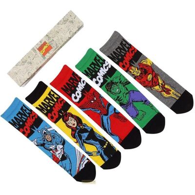 Heroes Inc, Socken, Marvel Socken 5er-Pack Avengers S-M, Mehrfarbig, (5er Pack, S/M) Heroes Inc, Socken, Marvel Socken 5er-Pack Avengers S-M, Mehrfarbig, (5er Pack, S/M)