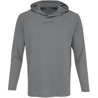 CCM, Herren, Pullover, Langarm-Premium-Trainingshoodie (temno siva (grau meliert)), Grau, (L) CCM, Herren, Pullover, Langarm-Premium-Trainingshoodie (temno siva (grau meliert)), Grau, (L)