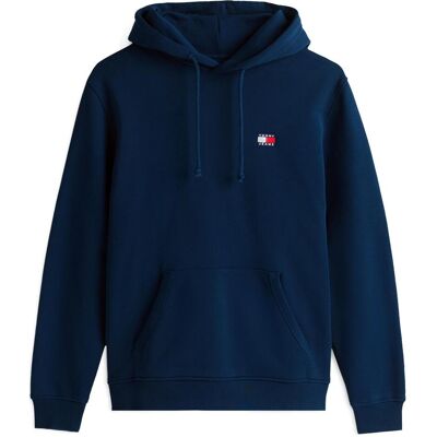 Tommy Jeans, Herren, Pullover, Tjm Reg Badge Hoodie Ext, Blau, (S) Tommy Jeans, Herren, Pullover, Tjm Reg Badge Hoodie Ext, Blau, (S)