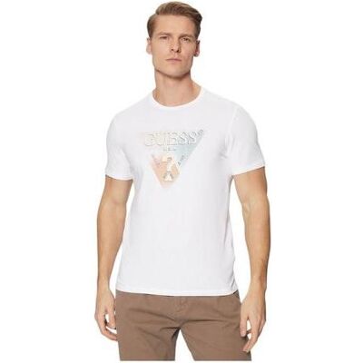 Guess Herren, Shirts, Herren T-Shirt Dreieck Weiss, Weiss, (XXL) Guess Herren, Shirts, Herren T-Shirt Dreieck Weiss, Weiss, (XXL)