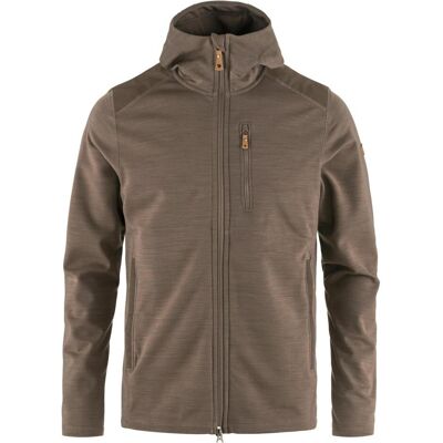 Fjällräven, Herren, Outdoorjacken, Keb Fleece Hoodie (XL), Braun, XL Fjällräven, Herren, Outdoorjacken, Keb Fleece Hoodie (XL), Braun, XL