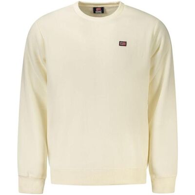 Norway 1963, Herren, Pullover, White Cotton Men Sweatshirt, Weiss, (3XL) Norway 1963, Herren, Pullover, White Cotton Men Sweatshirt, Weiss, (3XL)
