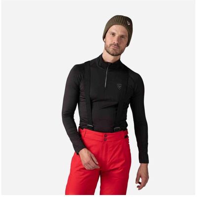 Rossignol, Herren, Shirts, Classique T-Shirt mit 1/2-Reissverschluss, Schwarz, (M) Rossignol, Herren, Shirts, Classique T-Shirt mit 1/2-Reissverschluss, Schwarz, (M)