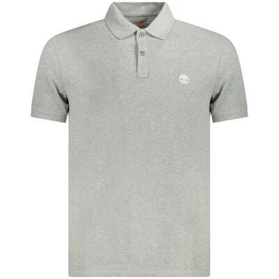 Timberland Herren, Shirts, "Gray Cotton Men Polo Shirt", Grau, (S) Timberland Herren, Shirts, "Gray Cotton Men Polo Shirt", Grau, (S)