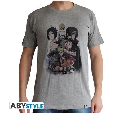ABYstyle, Herren, Shirts, NARUTO SHIPPUDEN - Tshirt Group man SS sport grey - basic, Grau, (L) ABYstyle, Herren, Shirts, NARUTO SHIPPUDEN - Tshirt Group man SS sport grey - basic, Grau, (L)