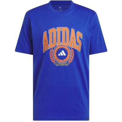Adidas Herren, Sportshirt, blaues Herrenhemd mit College-Wappen (L), Blau, L Adidas Herren, Sportshirt, blaues Herrenhemd mit College-Wappen (L), Blau, L