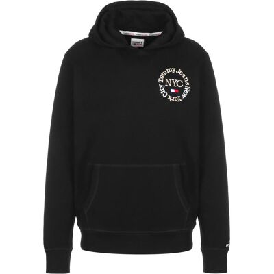 Tommy Hilfiger Herren, Pullover, Tommy Jeans Timeless Circle - 86421, Schwarz, (L, XL) Tommy Hilfiger Herren, Pullover, Tommy Jeans Timeless Circle - 86421, Schwarz, (L, XL)