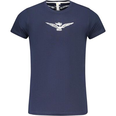 Accademia Militare, Herren, Shirts, T-Shirt aus blauer Baumwolle, Blau, (XL) Accademia Militare, Herren, Shirts, T-Shirt aus blauer Baumwolle, Blau, (XL)