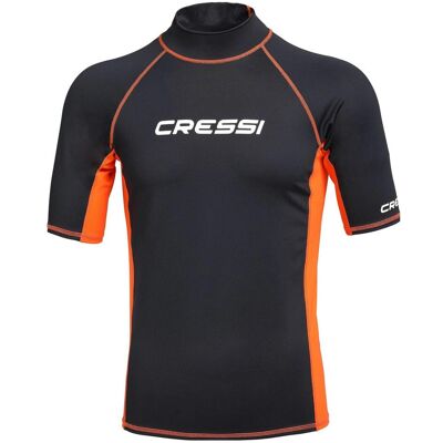 Cressi, Herren, Badeshirts, Rashguard, Orange, Schwarz, (48) Cressi, Herren, Badeshirts, Rashguard, Orange, Schwarz, (48)