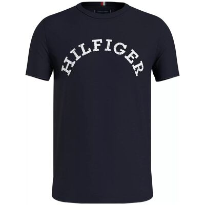 Tommy Hilfiger Herren, Shirts, Hilfiger Arched Tee, Blau, (L) Tommy Hilfiger Herren, Shirts, Hilfiger Arched Tee, Blau, (L)
