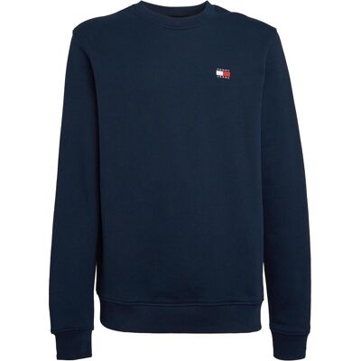 Tommy Jeans, Herren, Pullover, Tjm Reg Badge Crew Ext, Blau, (M) Tommy Jeans, Herren, Pullover, Tjm Reg Badge Crew Ext, Blau, (M)