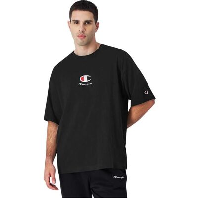 Champion, Herren, Shirts, Koszulka męska Crewneck czarna 220270 KK001 M, Schwarz, (M) Champion, Herren, Shirts, Koszulka męska Crewneck czarna 220270 KK001 M, Schwarz, (M)