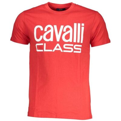 Cavalli Class, Herren, Shirts, Rosso Cotton Men T-Shirt, Rot, (L) Cavalli Class, Herren, Shirts, Rosso Cotton Men T-Shirt, Rot, (L)
