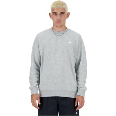 New Balance, Herren, Pullover, Small Logo French Terry Crew, Grau, (S) New Balance, Herren, Pullover, Small Logo French Terry Crew, Grau, (S)