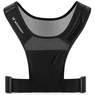Wozinsky, Unisex, Westen, WKDB1 reflektierende Laufweste – schwarz, Schwarz, (One Size) Wozinsky, Unisex, Westen, WKDB1 reflektierende Laufweste – schwarz, Schwarz, (One Size)