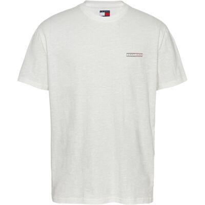 Tommy Jeans, Herren, Shirts, Tjm Reg Graphic Slub Tee Ext, Weiss, (L) Tommy Jeans, Herren, Shirts, Tjm Reg Graphic Slub Tee Ext, Weiss, (L)