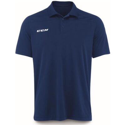 CCM, Herren, Sportshirt, Team Pique SR Poloshirt (Dunkelblau, S) (S), Blau, S CCM, Herren, Sportshirt, Team Pique SR Poloshirt (Dunkelblau, S) (S), Blau, S