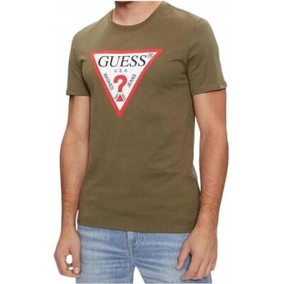 Guess Herren, Shirts, Herren T-Shirt Original Logo Grün, Grün, (XL) Guess Herren, Shirts, Herren T-Shirt Original Logo Grün, Grün, (XL)