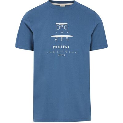 Protest, Herren, Shirts, Herren T-Shirt PRTAndros blau, Blau, (M) Protest, Herren, Shirts, Herren T-Shirt PRTAndros blau, Blau, (M)