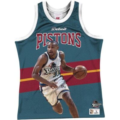 Mitchell & Ness, Herren, Shirts, NBA Detroit Pistons Grant Hill Tank Top, Mehrfarbig, (XXL) Mitchell & Ness, Herren, Shirts, NBA Detroit Pistons Grant Hill Tank Top, Mehrfarbig, (XXL)
