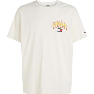 Tommy Hilfiger Herren, Shirts, Tjm Rlx Vintage Flame Tee, Weiss, (XL) Tommy Hilfiger Herren, Shirts, Tjm Rlx Vintage Flame Tee, Weiss, (XL)