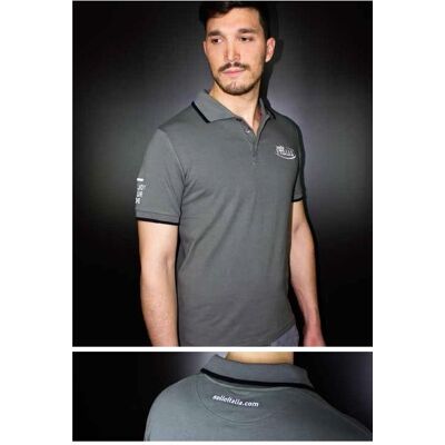Selle Italia, Herren, Shirts, Polo-T-Shirt Antracite Grau S, Grau, (S) Selle Italia, Herren, Shirts, Polo-T-Shirt Antracite Grau S, Grau, (S)